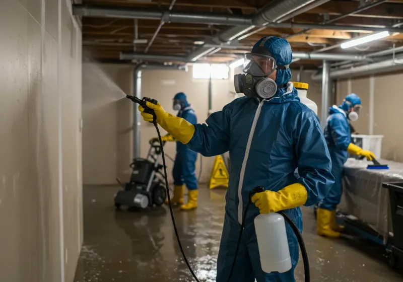 Basement Sanitization and Antimicrobial Treatment process in Morris, OK